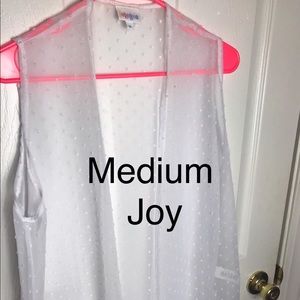 Medium white polka dot Joy vest